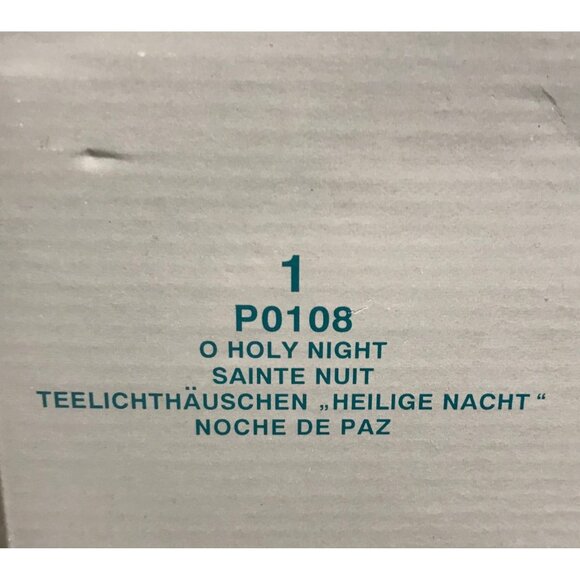 Partylite Tealight Holder Nativity Scene O Holy Night Porcelain Candle Holder W - Picture 9 of 13